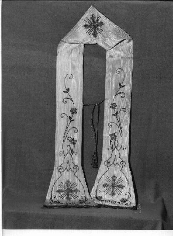 motivi decorativi floreali (stola, elemento d'insieme) - manifattura ligure (secc. XIX/ XX)