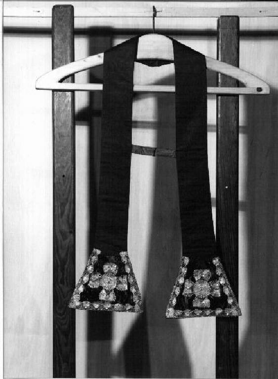 stola, elemento d'insieme - manifattura ligure (inizio sec. XX)