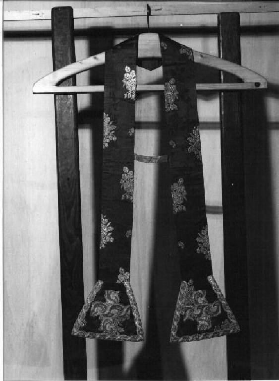 stola, elemento d'insieme - manifattura ligure (secondo quarto sec. XX)