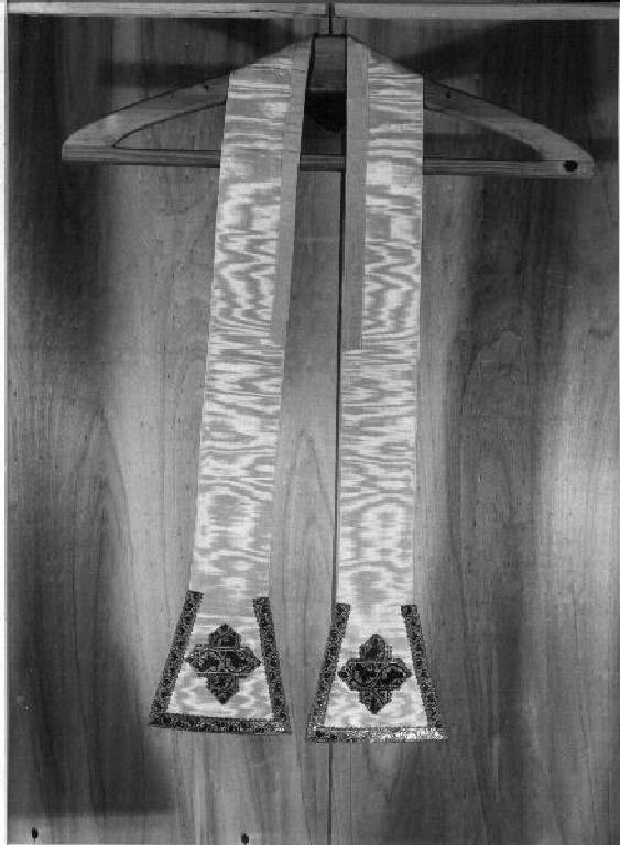 stola, elemento d'insieme - manifattura ligure (seconda metà sec. XIX)