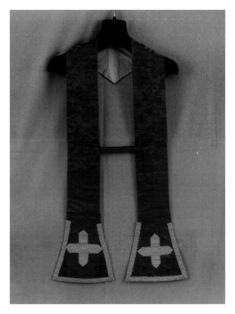 stola, elemento d'insieme - manifattura ligure (metà sec. XX)