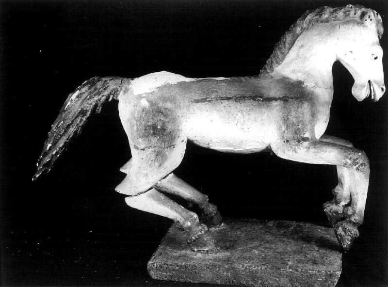 CAVALLO (statuetta di presepio, elemento d'insieme) - produzione italiana (seconda metà sec. XIX)