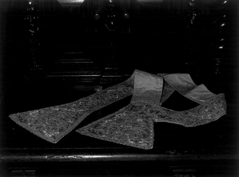 motivi decorativi floreali (stola, elemento d'insieme) - manifattura ligure (prima metà sec. XIX)