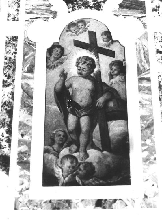 Gesù Bambino (sportello di tabernacolo, opera isolata) - ambito ligure (sec. XVIII)