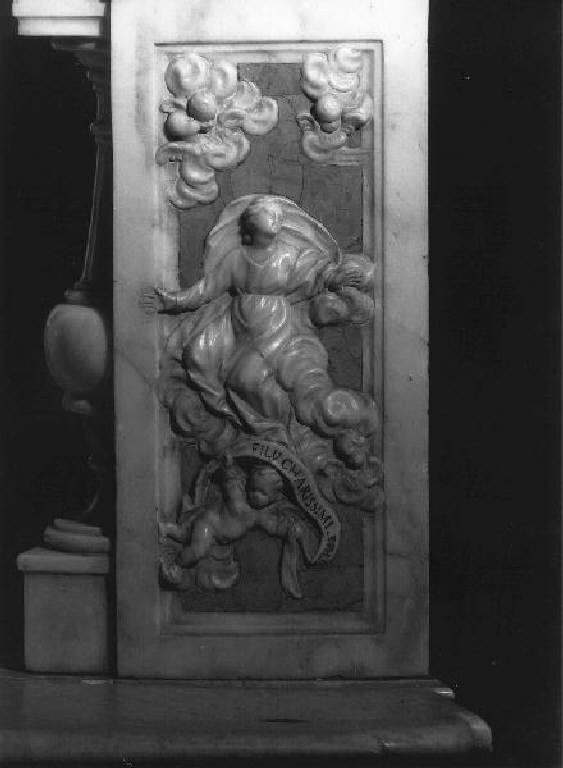 MADONNA ASSUNTA (RILIEVO) - AMBITO LIGURE (primo quarto SEC. XVIII)