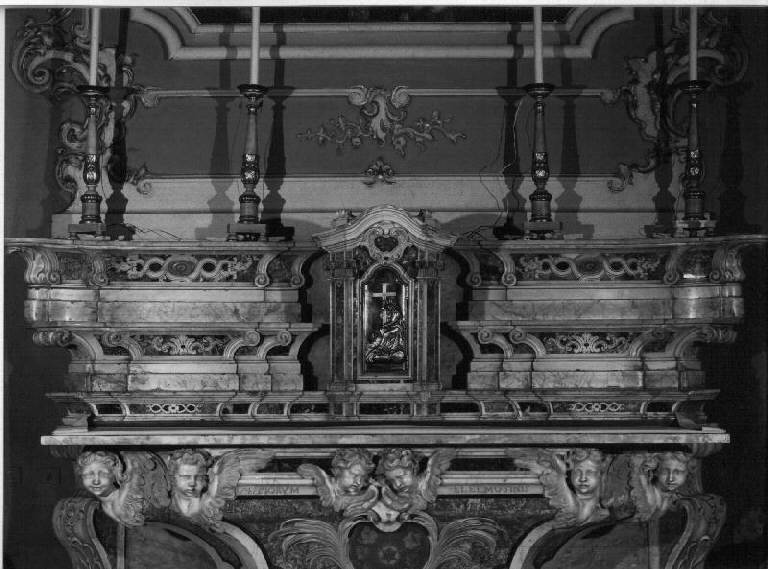 gradino d'altare, elemento d'insieme - bottega ligure (secondo quarto sec. XVIII)