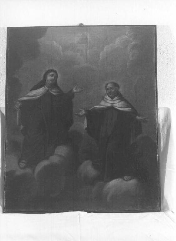 Santa Teresa d'Avila e San Giovanni della Croce (dipinto, elemento d'insieme) - ambito genovese (prima metà sec. XVIII)