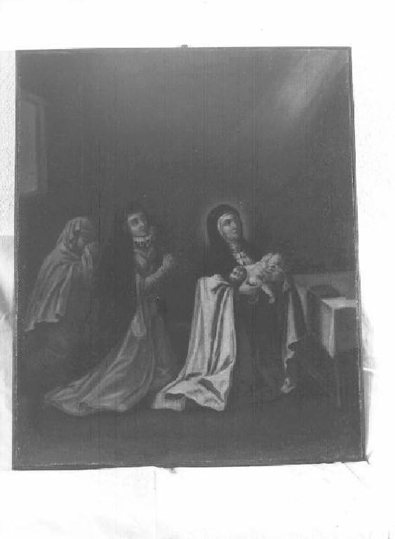 episodio della vita di Santa Teresa d'Avila (dipinto, elemento d'insieme) - ambito genovese (prima metà sec. XVIII)