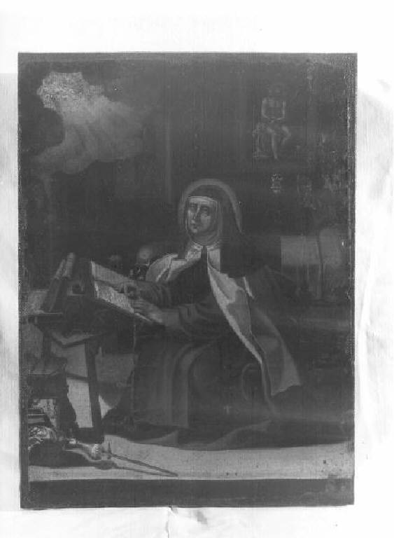 episodio della vita di Santa Teresa d'Avila (dipinto, elemento d'insieme) - ambito genovese (prima metà sec. XVIII)