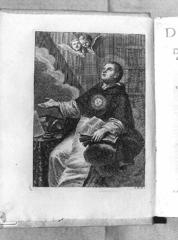 SAN TOMMASO D'AQUINO (stampa) di Zucchi Francesco (sec. XVIII)