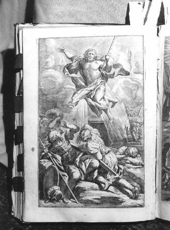 CRISTO RISORTO (stampa, elemento d'insieme) di Houat Francois (sec. XVII)