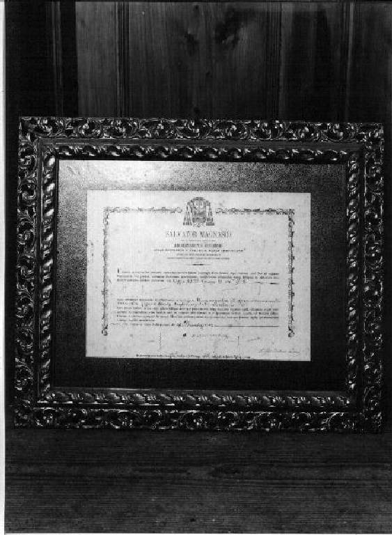 MOTIVO DECORATIVO FITOMORFO (stampa) - ambito ligure (sec. XIX)