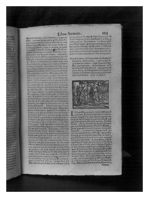 Santa Emiliana (stampa, elemento d'insieme) - ambito italiano (sec. XVII)