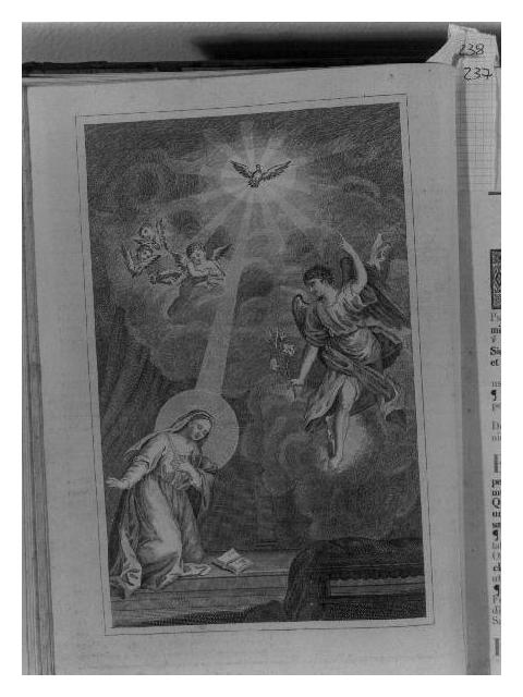 ANNUNCIAZIONE (stampa) - ambito piemontese (sec. XIX)