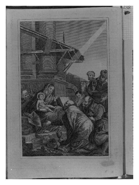 natività di Gesù (stampa) - ambito piemontese (sec. XIX)