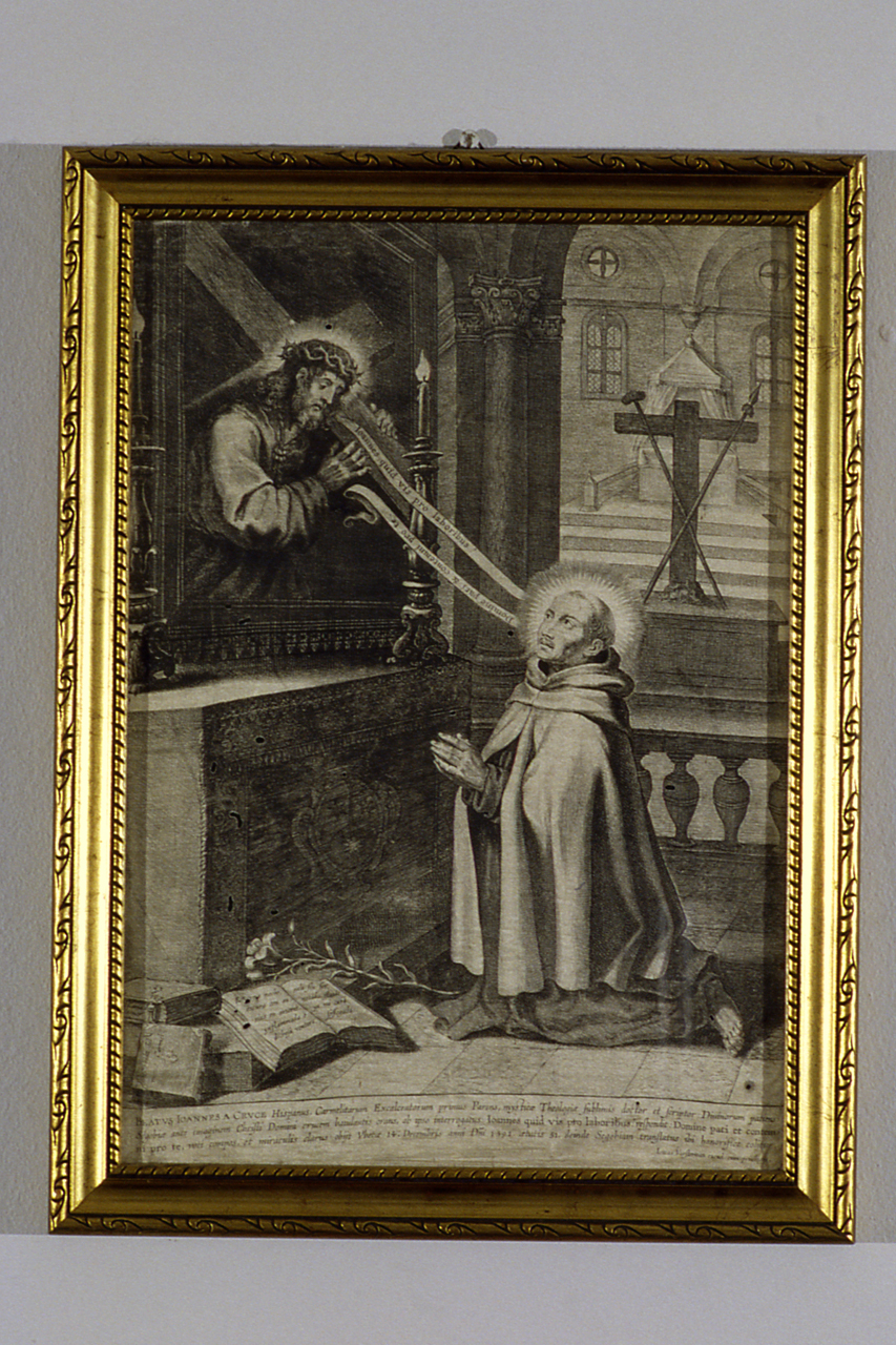 SAN GIOVANI DELLA CROCE (stampa, frammento) - ambito fiammingo (?) (sec. XVIII)