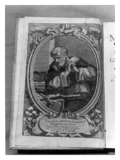 Padre Moneta, frate (stampa) di Fratta Domenico Maria, Sintes Giovanni Battista (metà sec. XVIII)