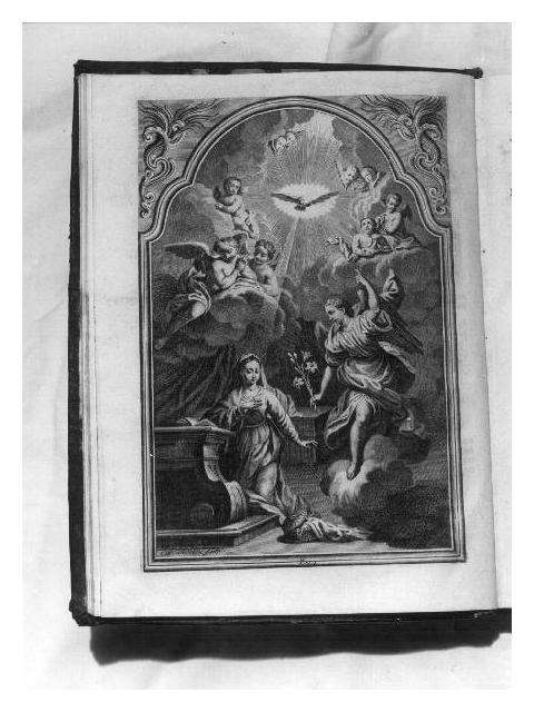 Annunciazione (stampa) di Orsolini Carlo (terzo quarto sec. XVIII)