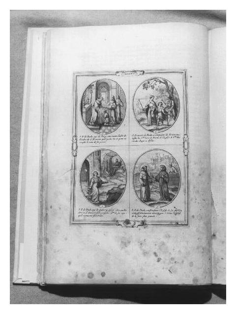 episodi della vita di San Francesco di Paola (stampa) di Bosse Abraham (terzo quarto sec. XVII)