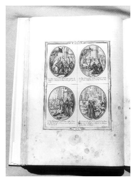 EPISODI DELLA VITA DI SAN FRANCESCO DI PAOLA (stampa) di De Campion F. Olas (seconda metà sec. XVII)