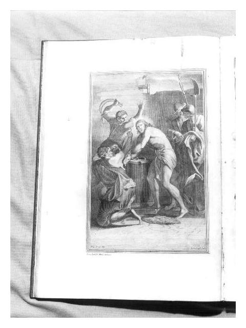 CRISTO FLAGELLATO (stampa) di Thiboust Benoit (fine/inizio secc. XVII/ XVIII)