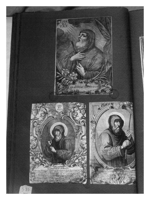 San Francesco di Paola (stampa) di Borghesi Giovan Battista (sec. XVIII)