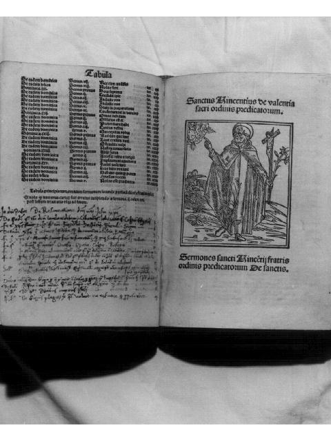 San Vincenzo da Valencia (stampa) - PRODUZIONE VENETA (fine sec. XV)