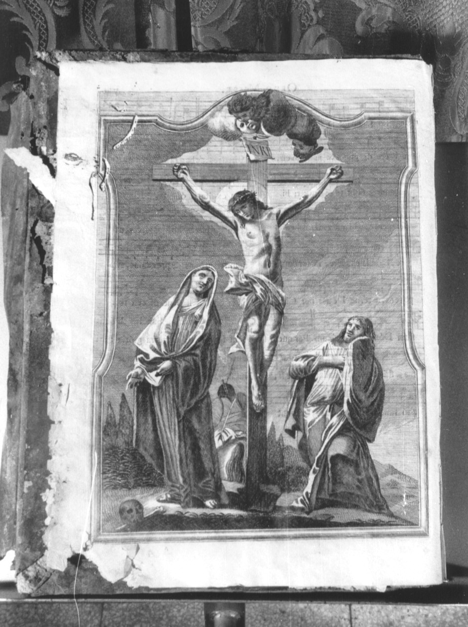 crocifissione (stampa) - ambito abruzzese (terzo quarto sec. XVIII)