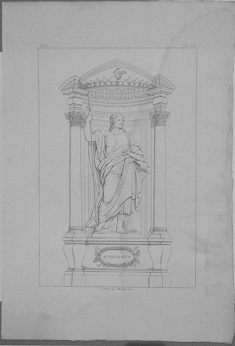 SAN TADDEO (stampa, serie) di Cremonesi Lorenzo, Fontana Giacomo (secondo quarto sec. XIX)