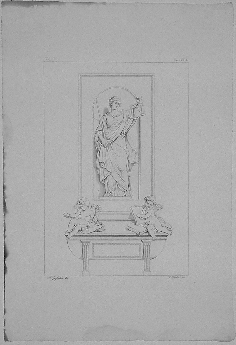 GIUSTIZIA (stampa, serie) di Cartoni Filippo, Guglielmi Paolo, Lironi Giuseppe (secondo quarto sec. XIX)