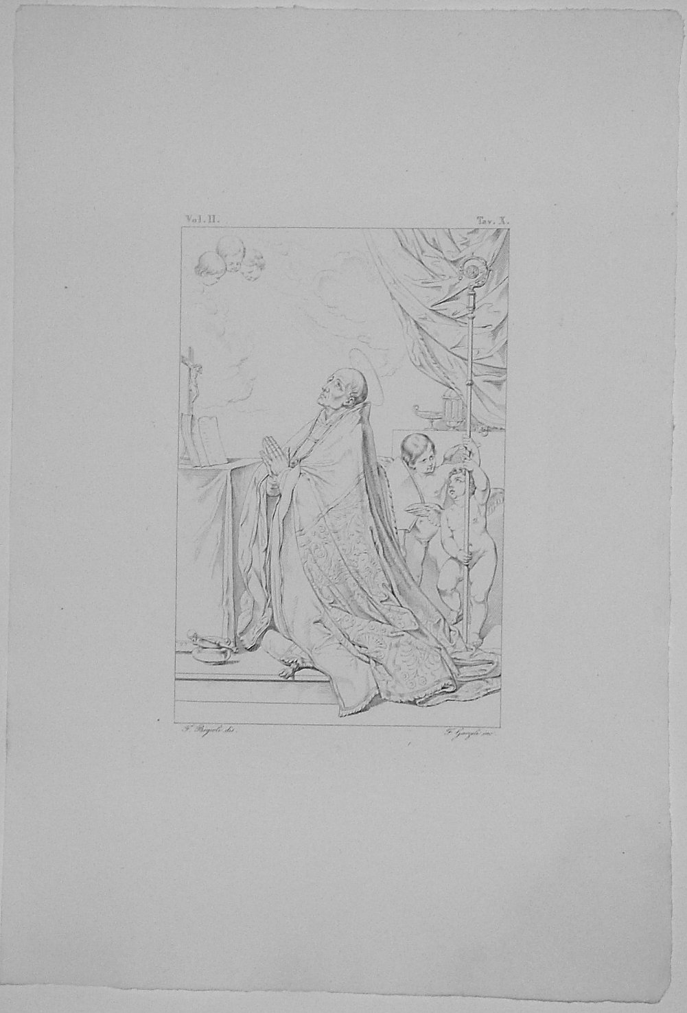 SANT'ANDREA CORSINI (stampa, serie) di Garzoli Francesco, Bigioli Filippo, Cristofari Pietro Paolo, Reni Guido (secondo quarto sec. XIX)