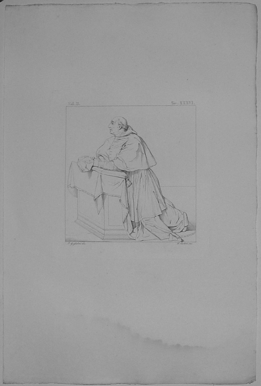 RITRATTI DI PAPA MARTINO V (stampa, serie) di Cartoni Filippo, Guglielmi Paolo, Pulzone Scipione (secondo quarto sec. XIX)