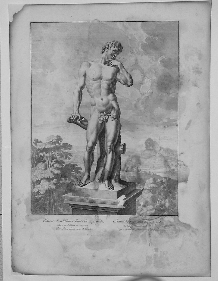 SCULTURA RAFF. FAUNO (stampa) di Lepautre Jean, Lerambert Louis (sec. XVII)