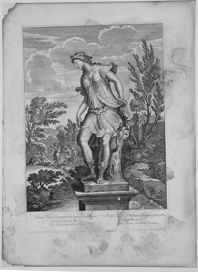 SCULTURA RAFF. DANZATRICE (stampa) di Chauveau François, Lerambert Louis (sec. XVII)