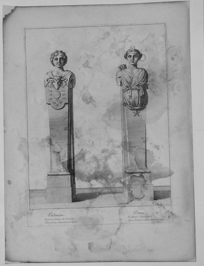 BUSTI RAFF. ENDIMIONE E DIANA (stampa) di Lepautre Jean, Lerambert Louis (sec. XVII)