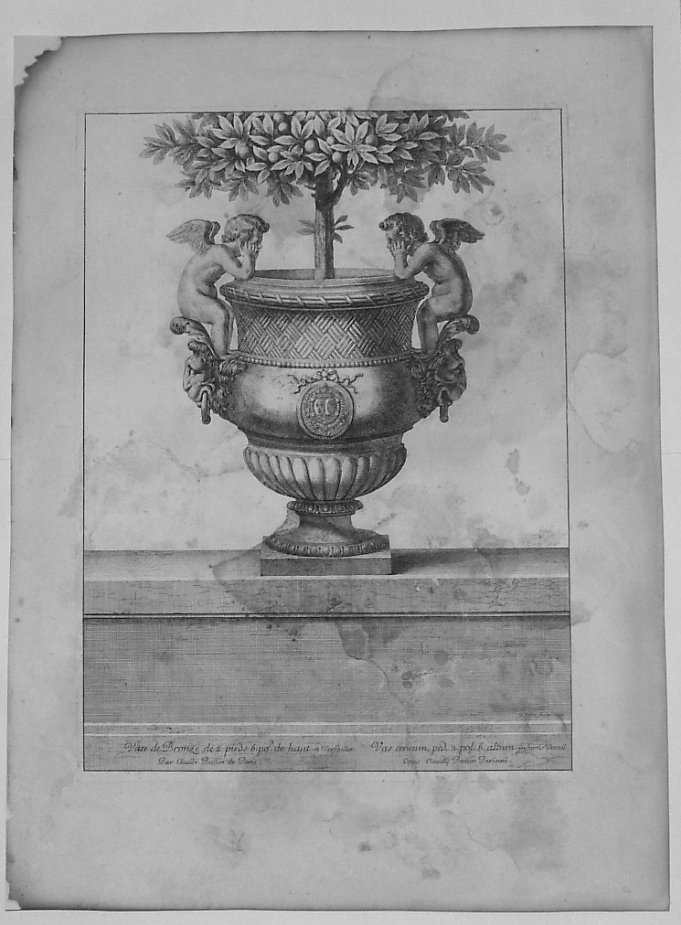 VASO DI BRONZO (stampa) di Lepautre Jean, Ballin Claude (sec. XVII)