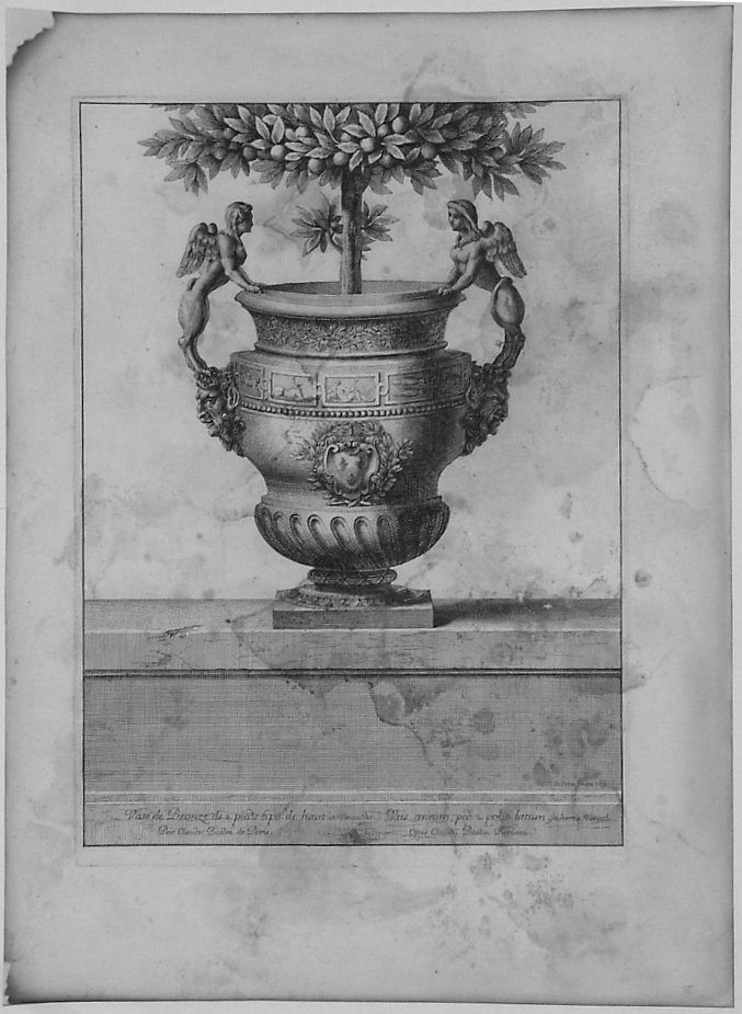 VASO DI BRONZO (stampa) di Lepautre Jean, Ballin Claude (sec. XVII)