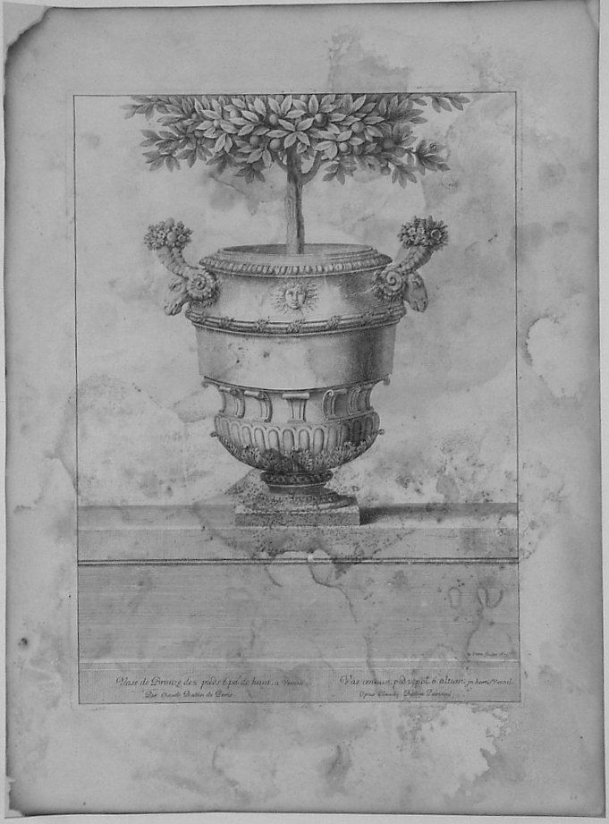 VASO DI BRONZO (stampa) di Lepautre Jean, Ballin Claude (sec. XVII)