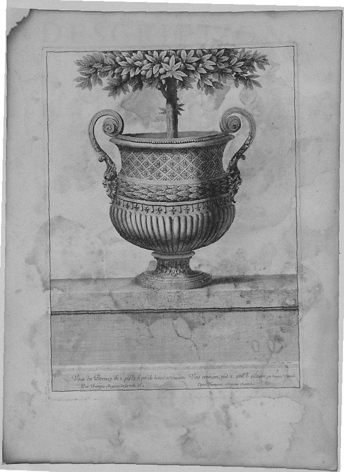 VASO DI BRONZO (stampa) di Lepautre Jean, Anguier Francois (sec. XVII)