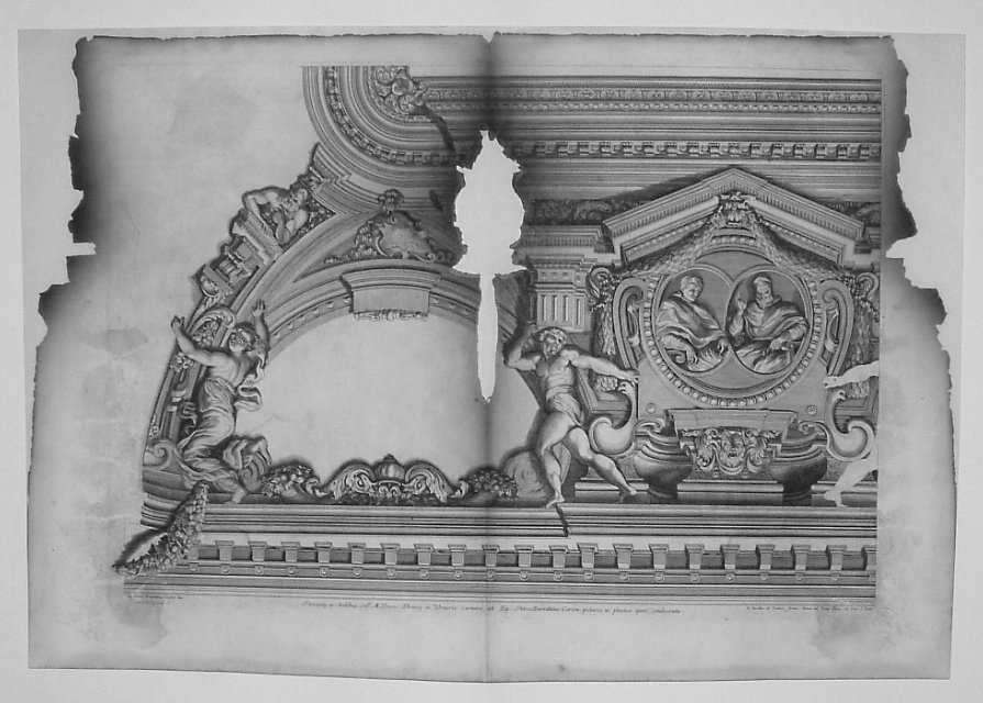 FREGI CON TONDI E RITRATTI (stampa, serie) di De La Haie Charles, Berrettini Pietro detto Pietro da Cortona (sec. XVII)