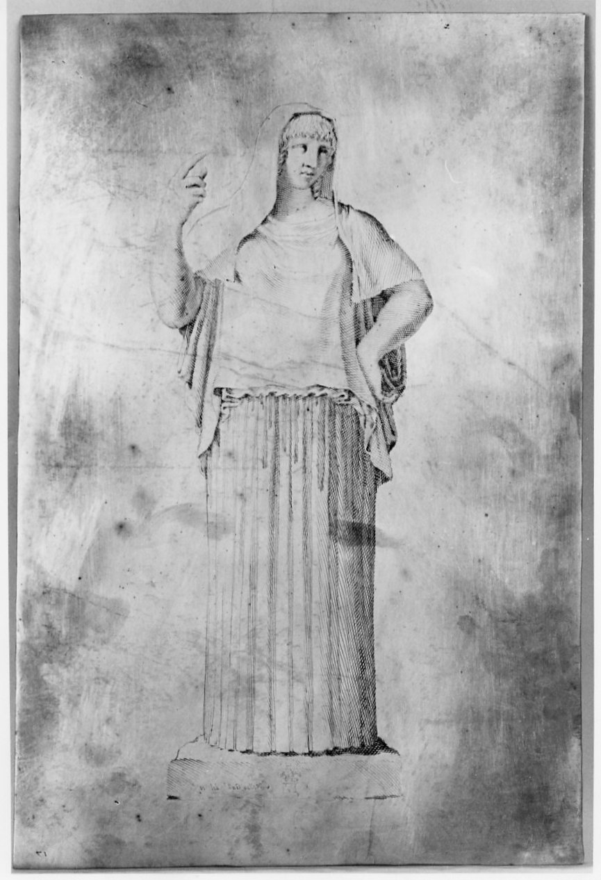 Vesta (matrice, serie) di Mellan Claude (sec. XVII)