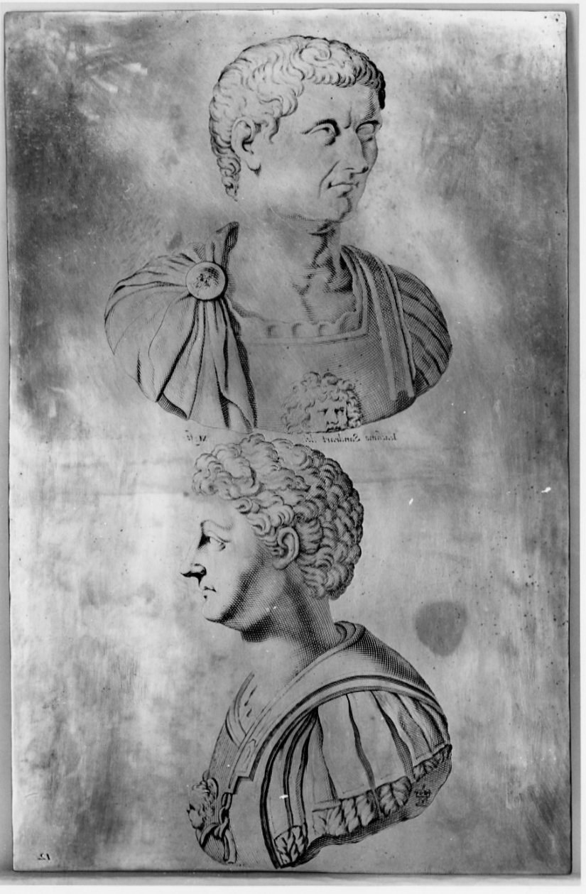 busti maschili (matrice, serie) di Natalis Michel, Von Sandrart Joachim (sec. XVII)