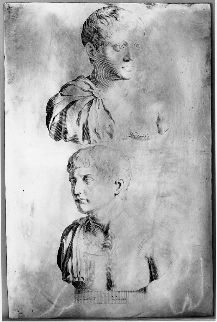 busti maschili (matrice, serie) di Matham Theodor, Guidi Giovanni Citosibio (sec. XVII)
