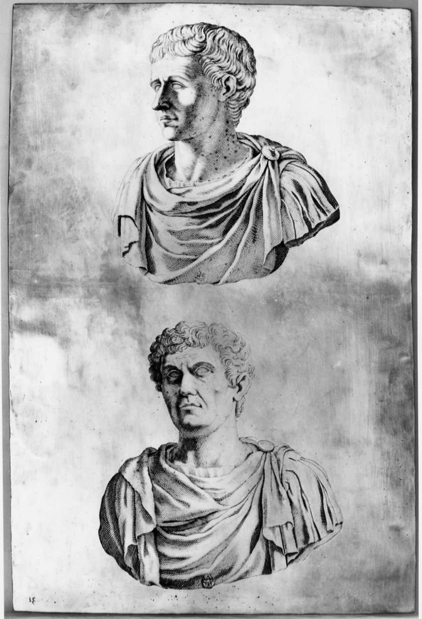 busti maschili (matrice, serie) di Natalis Michel (sec. XVII)