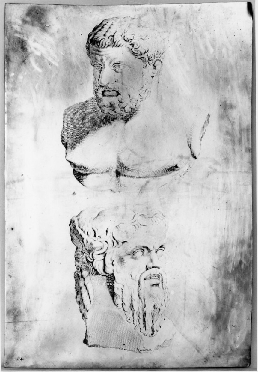 busti maschili (matrice, serie) di Matham Theodor (sec. XVII)