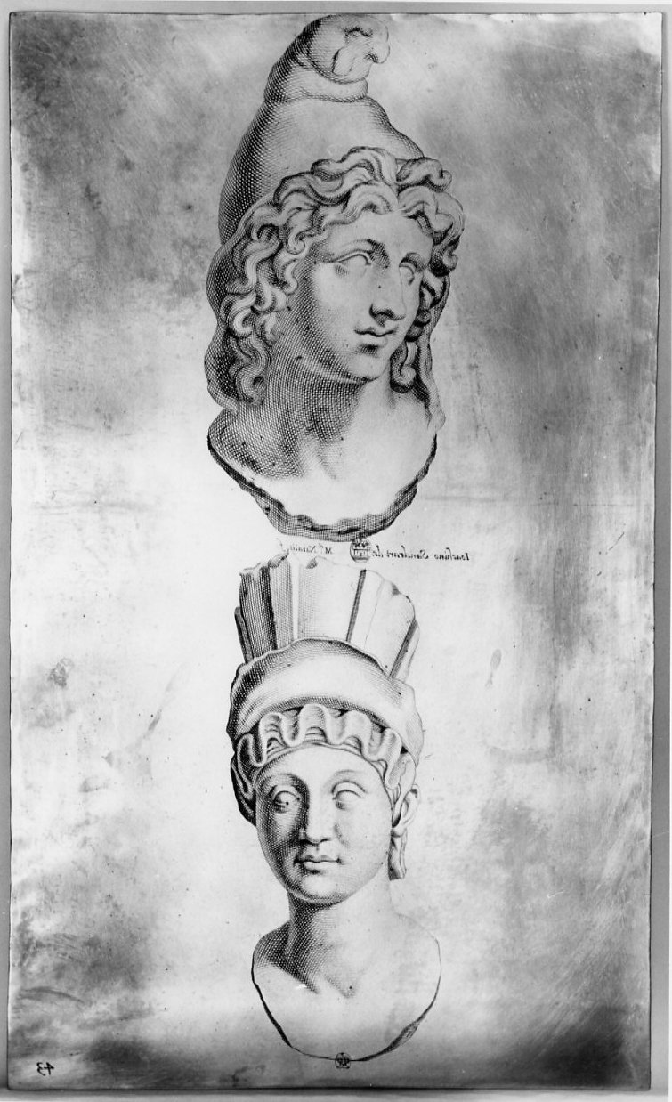 busti maschili (matrice, serie) di Natalis Michel, Von Sandrart Joachim (sec. XVII)