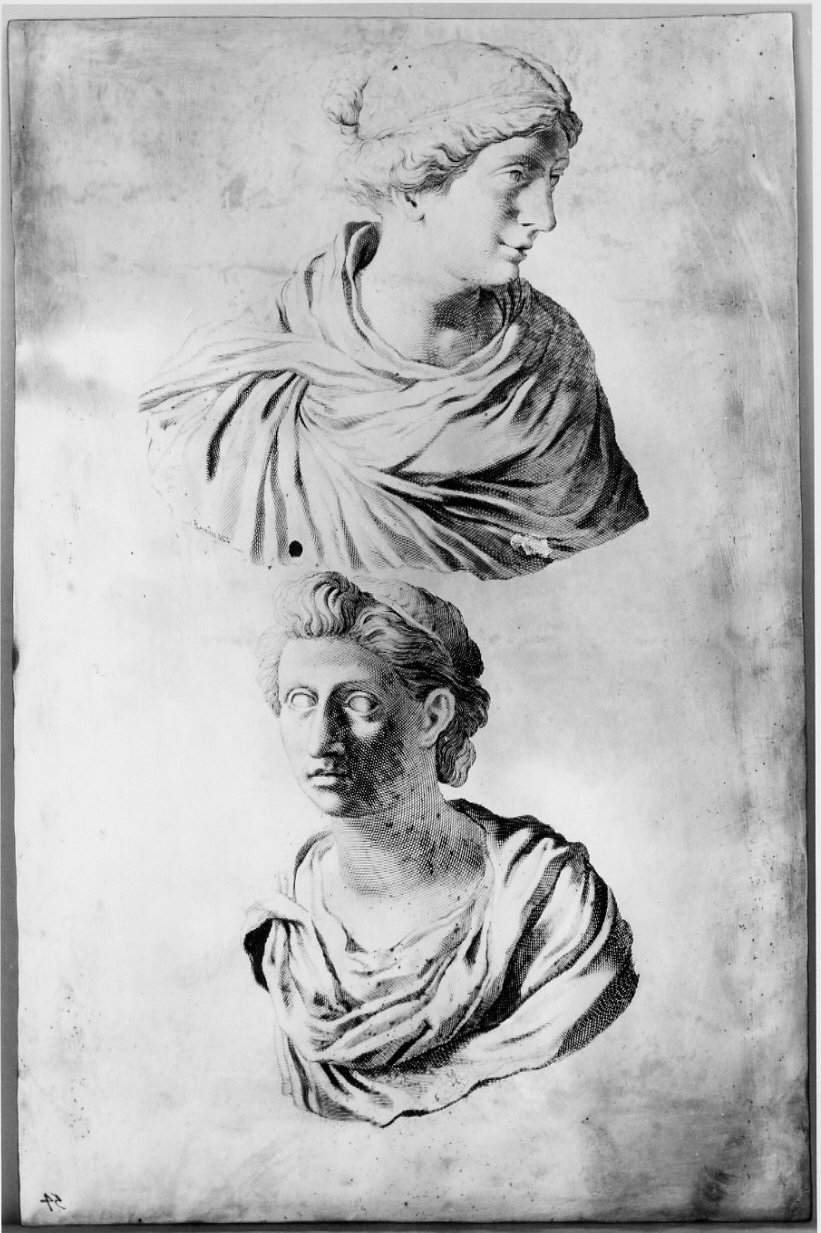 busti femminili (matrice, serie) di Matham Theodor (sec. XVII)