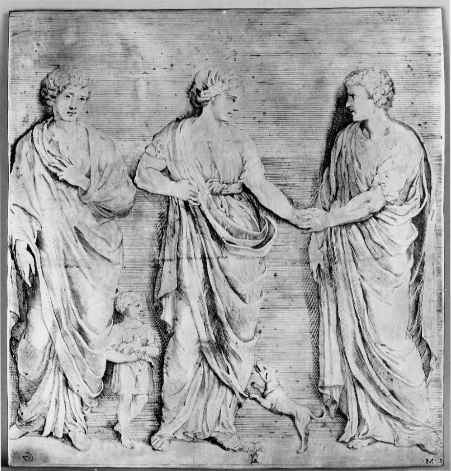 Matrimonio (matrice, serie) di Mosconi Lucio, Lorrain Nicolas François (sec. XVII)