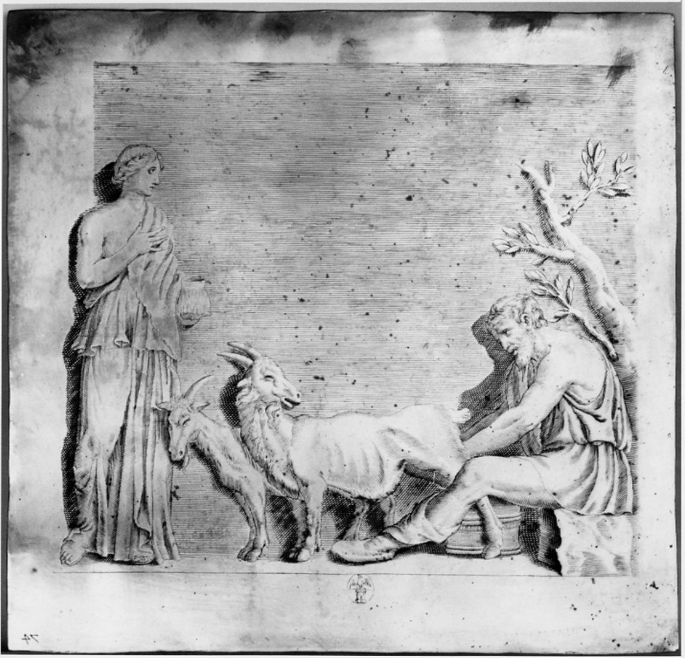 scena campestre (matrice, serie) di Regnard Valerien (sec. XVII)