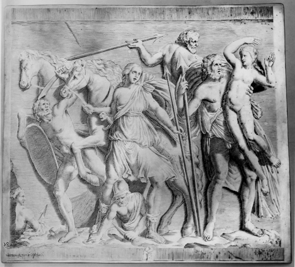 ratto delle Sabine (matrice, serie) di Regnard Valerien (sec. XVII)